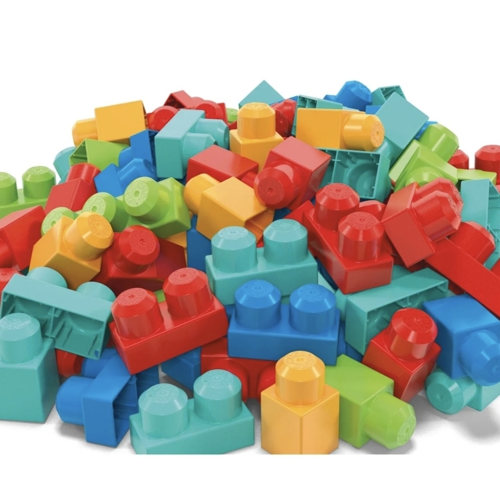 Colorful Building Mega Blocks Set for Kids 103 Pieces